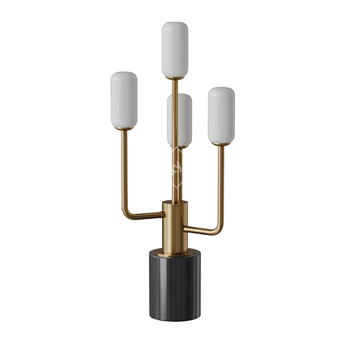 Modern Corner Lupin Table Lamp 3D model image 1