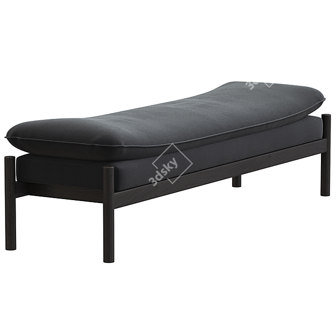 Modern Elegance Nikki Bench 3D model image 3