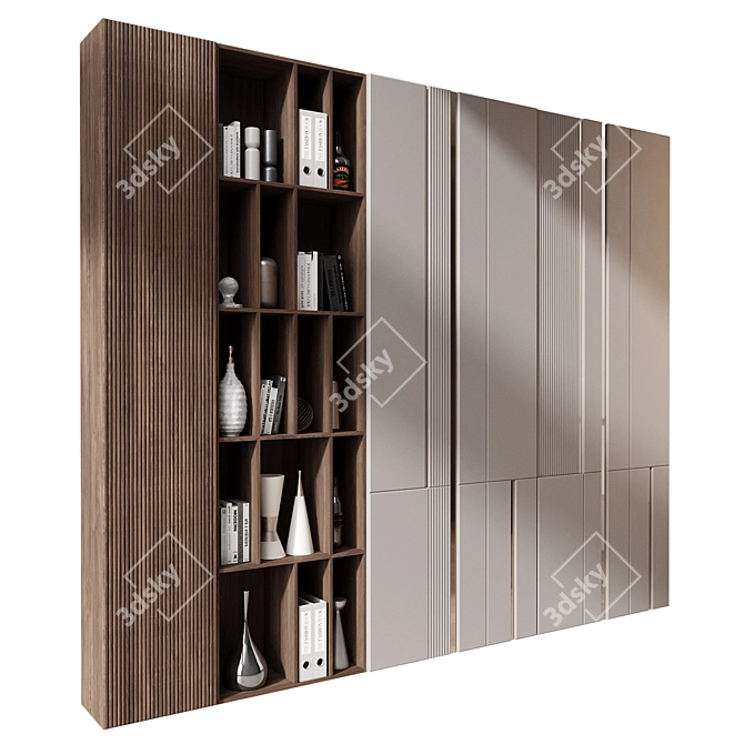 Modern Bookshelf GHS-2539 Furniture 3D model image 2