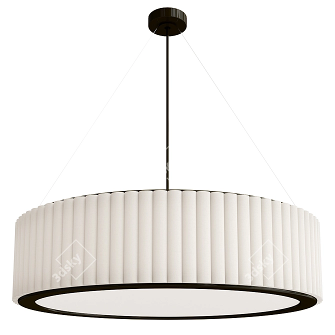 Palati Drum Pendant Lighting Fixture 3D model image 1