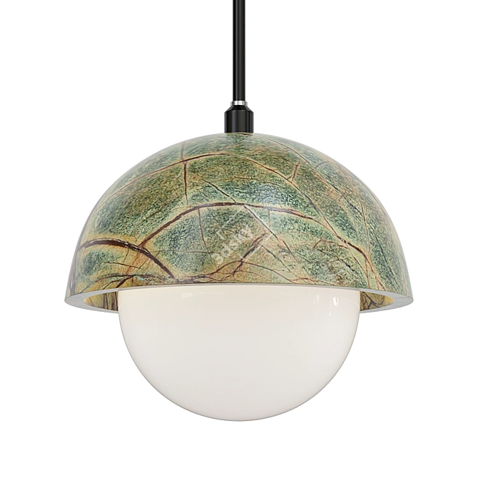 Marble Glass Pendant Light 3D model image 3