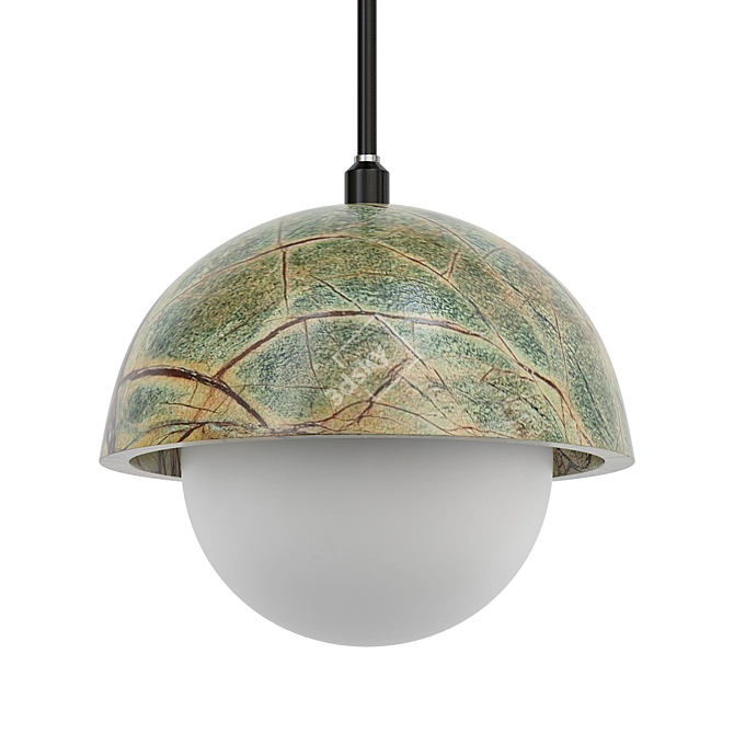 Marble Glass Pendant Light 3D model image 4