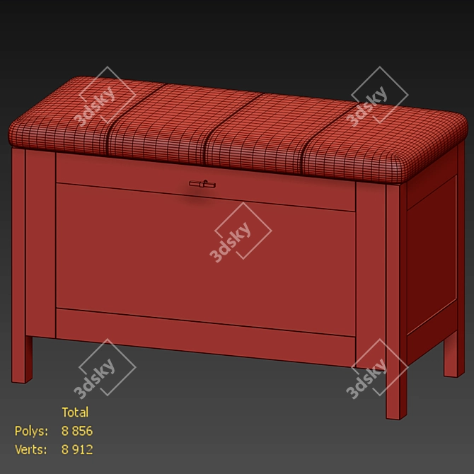 Blanco Shoe Cabinet - Divan.ru 3D model image 4