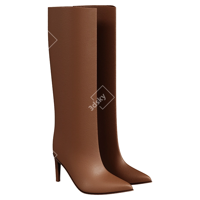 Premium Women's Transitional Boots 3D model image 1