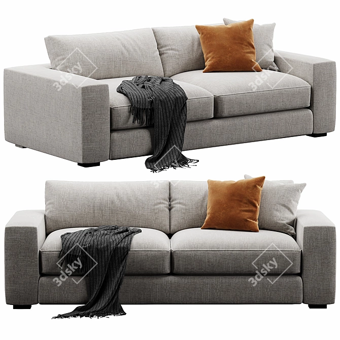 Coastal Charm Low Profile Sofa 3D model image 1