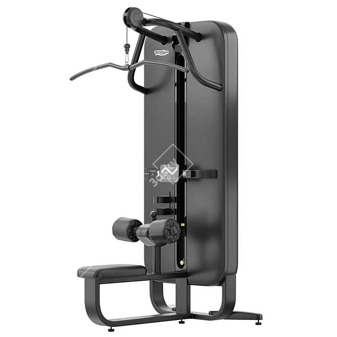 Advanced Technogym Artis Lat Machine 3D model image 6