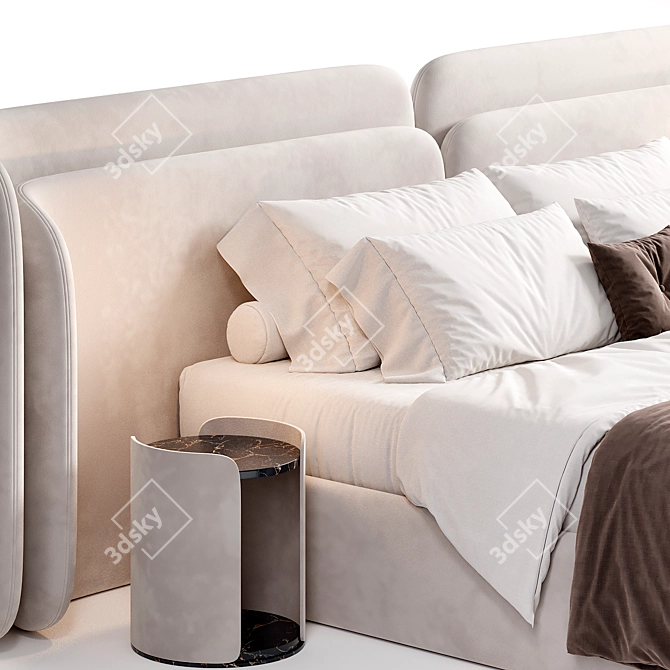 Elegant Valletta Bed 2015 Edition 3D model image 4
