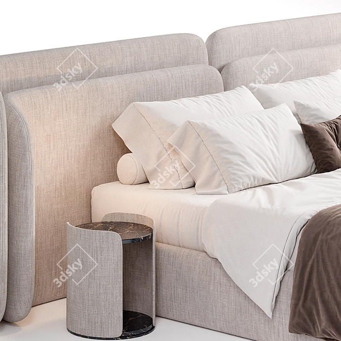Elegant Valletta Bed 2015 Edition 3D model image 6