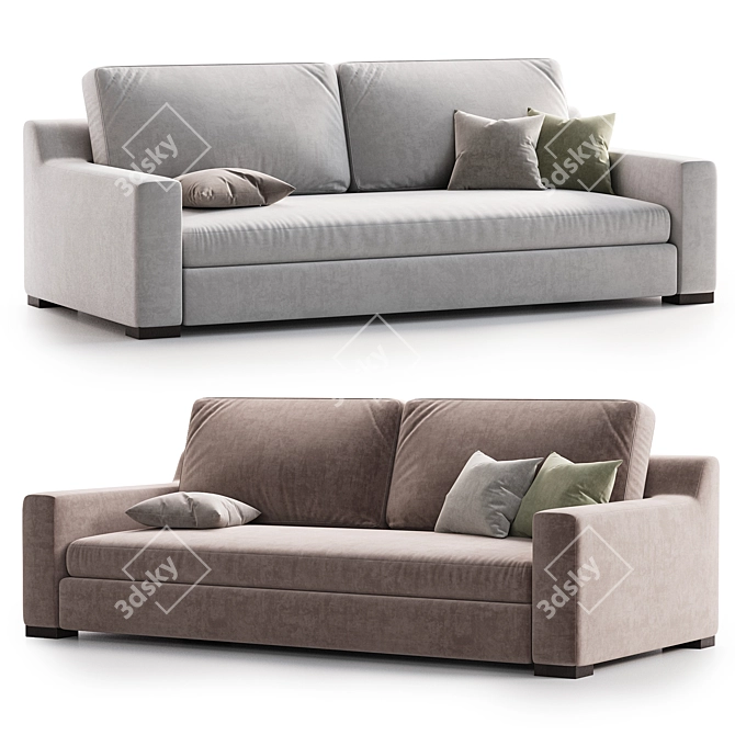 Ethan Foam Comfort Sofa 3D model image 1