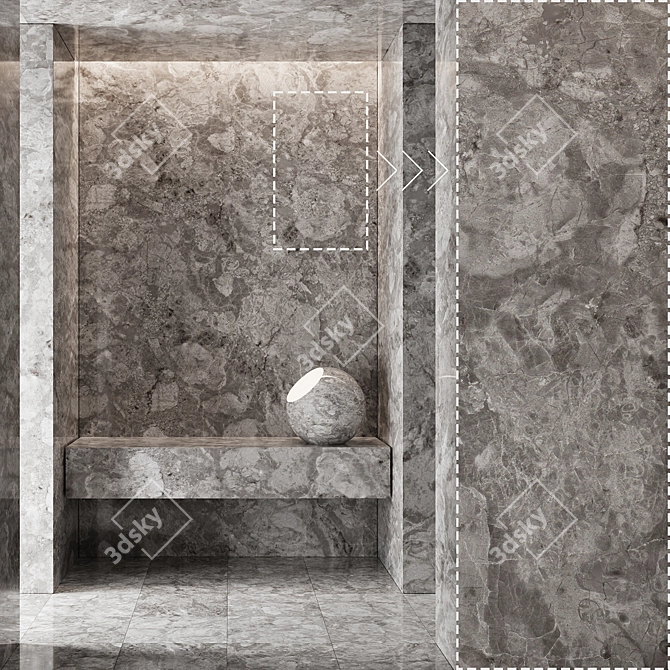 Corona Marble Panel Textures 3D model image 1