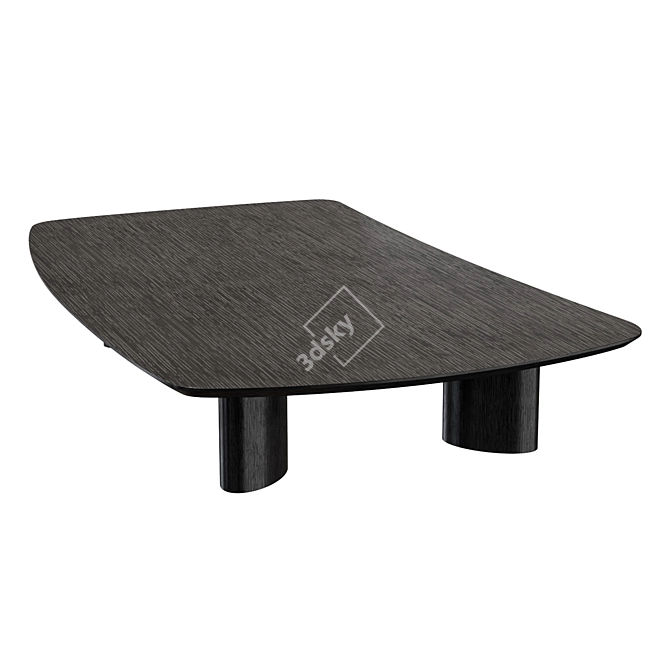 Bergman Charcoal Grey Coffee Table 3D model image 2