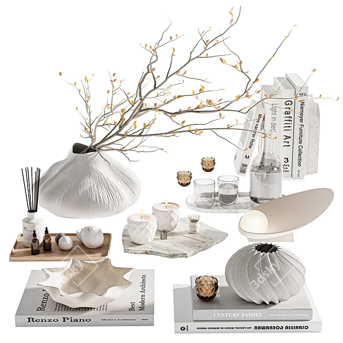 Deluxe Decor Set M025 3D model image 1