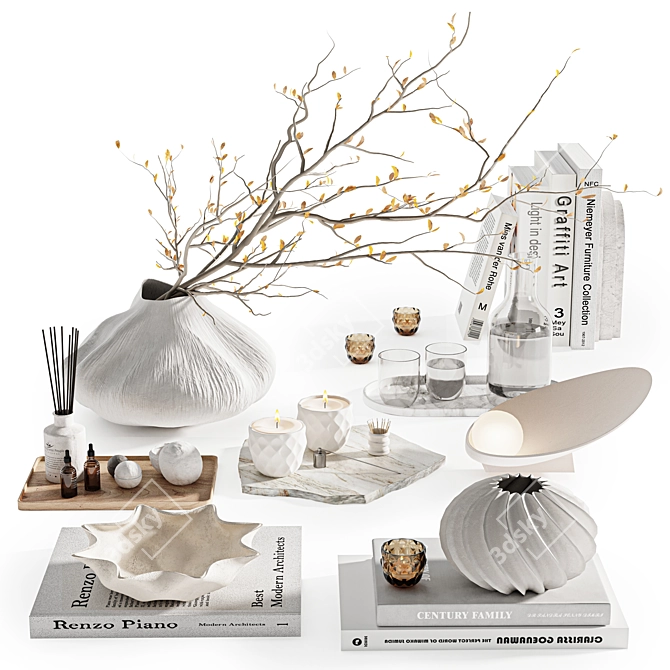 Deluxe Decor Set M025 3D model image 2