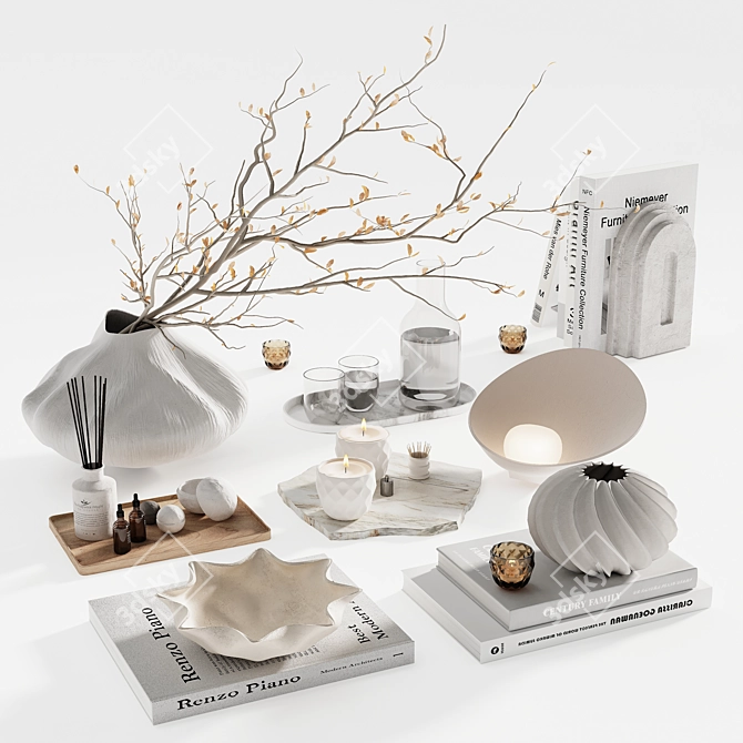 Deluxe Decor Set M025 3D model image 3