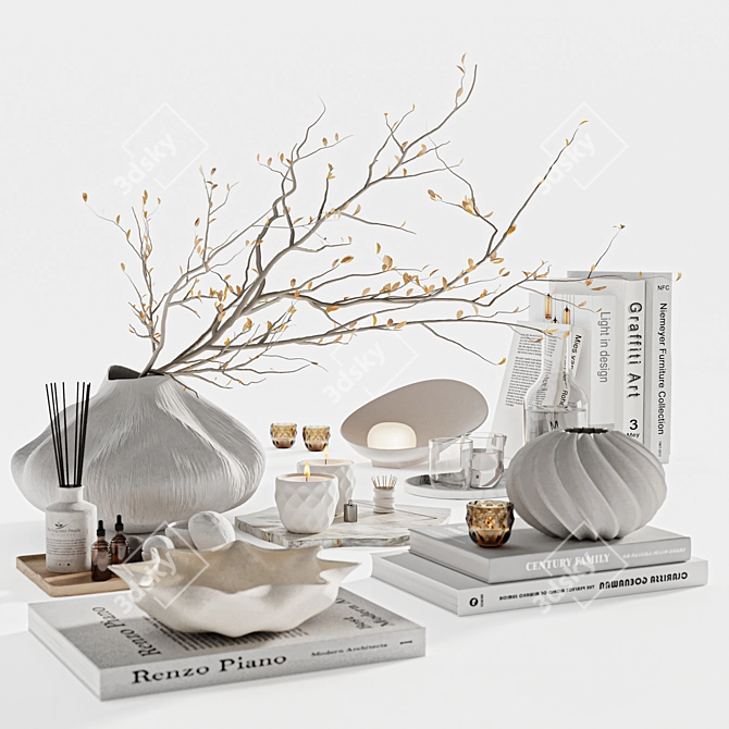 Deluxe Decor Set M025 3D model image 4