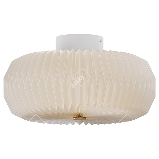 Modern Metal Ceiling Light 3D model image 1