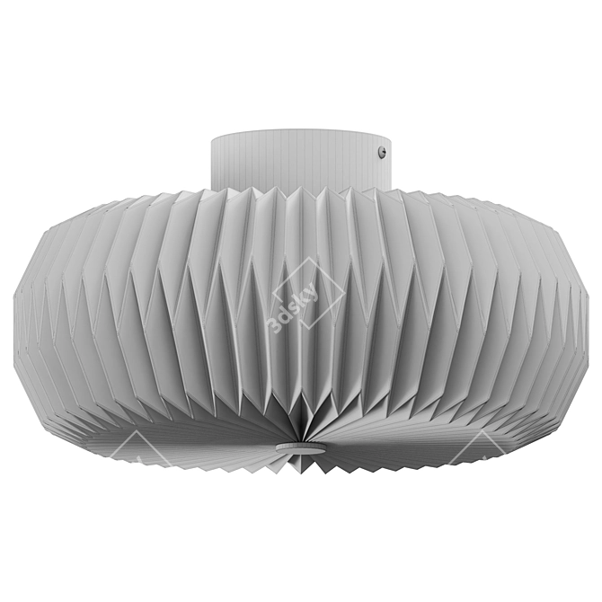 Modern Metal Ceiling Light 3D model image 2