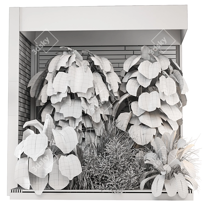 Modern Indoor Plants Set 1305 3D model image 6