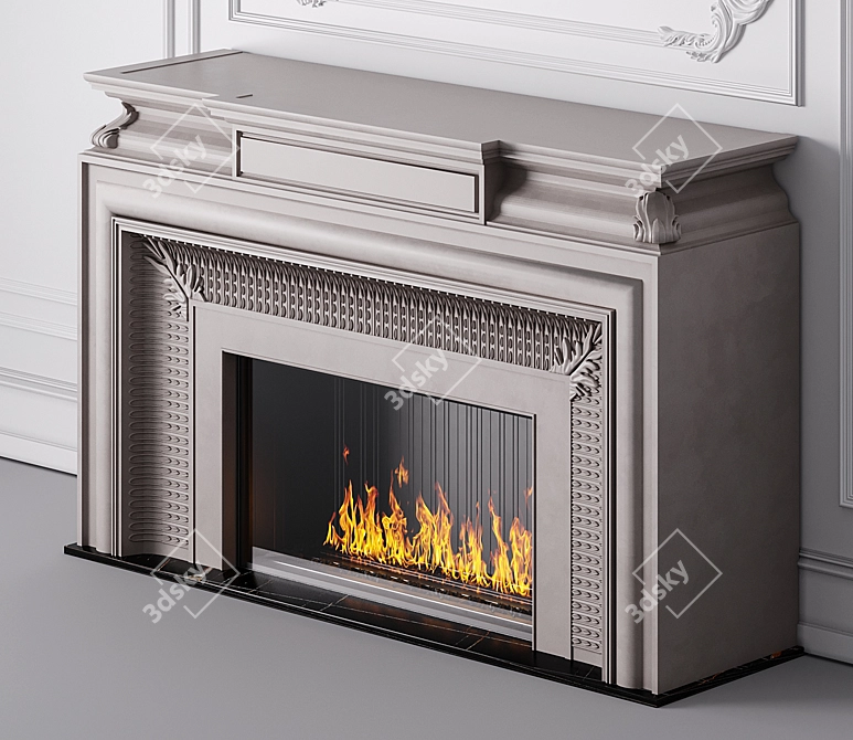 Modern Bioethanol Euroclassic Fireplace 3D model image 2