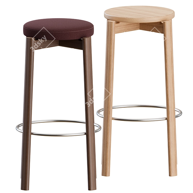 Audo Copenhagen Passage Bar Stool 3D model image 1