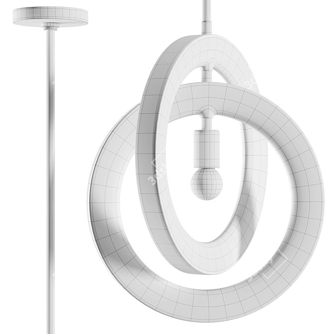 Sleek Pendant Light - Tufo 3D model image 4