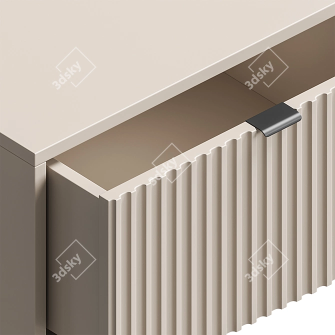 Scandinavian Display Cabinet Set 3D model image 4
