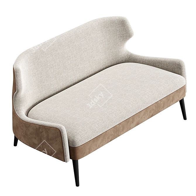 Sleek Osby Sofa Set 3D model image 3