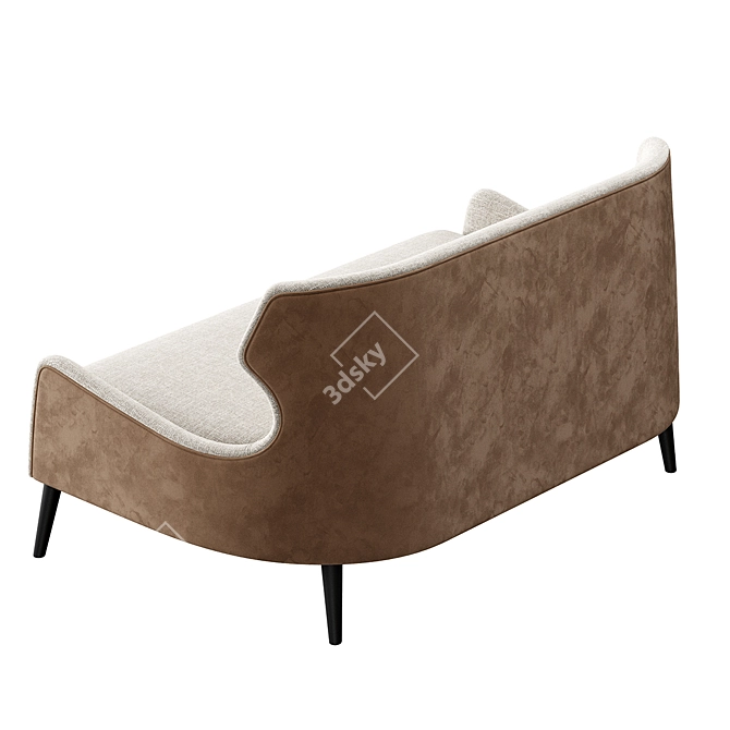 Sleek Osby Sofa Set 3D model image 4