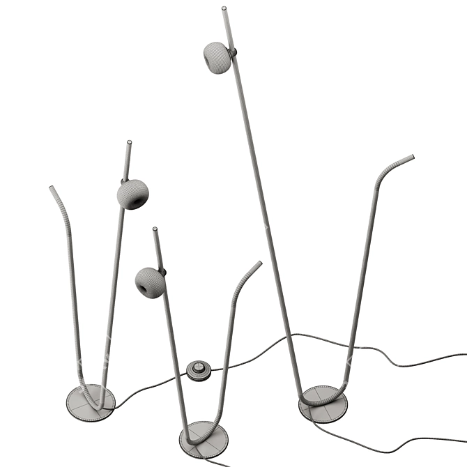 Karman Interactive Pois Floor Lamp 3D model image 5