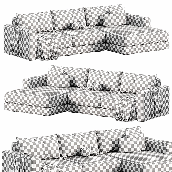 Sherlock Corner Sofa 2015 Beige 3D model image 4