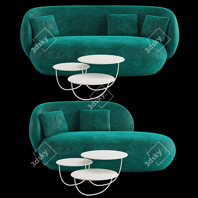 Oaze Levitating Comfort Sofa 3D model image 1