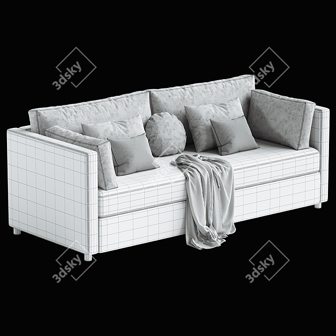 Modern Folding Sofa Model 3D 3D model image 3