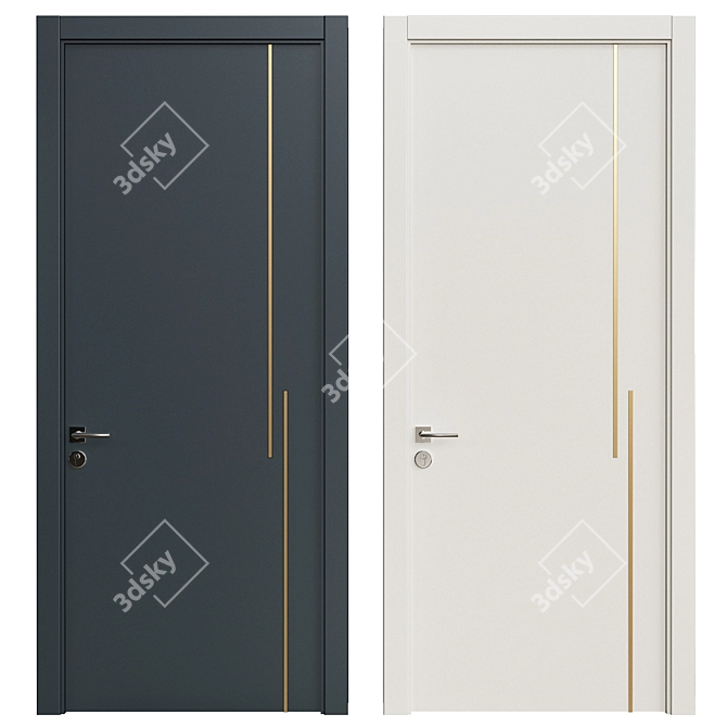 Interior Doors 3D Model 235 3D model image 2
