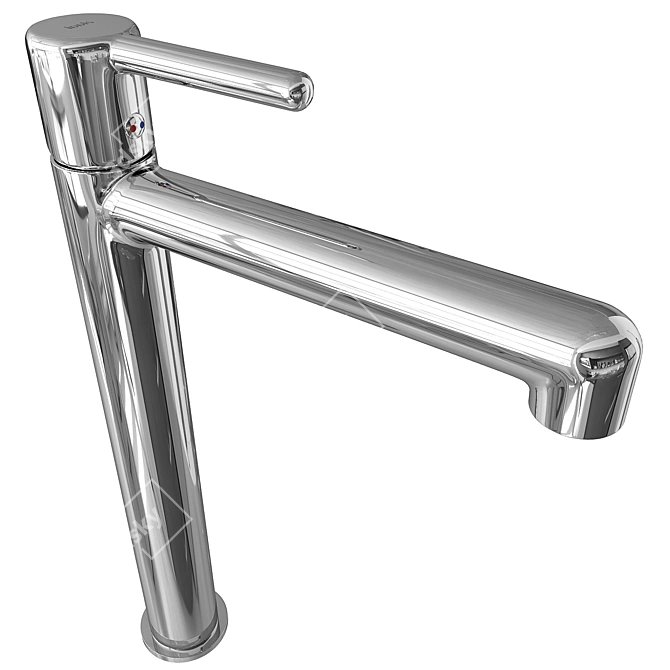 Aiger Chrome Washbasin Mixer 3D model image 2