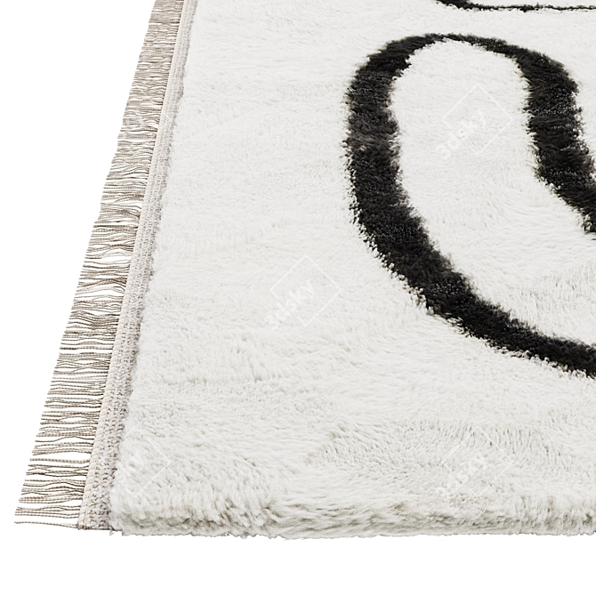 NORDIC KNOTS Fur Rugs Duo 3D model image 4