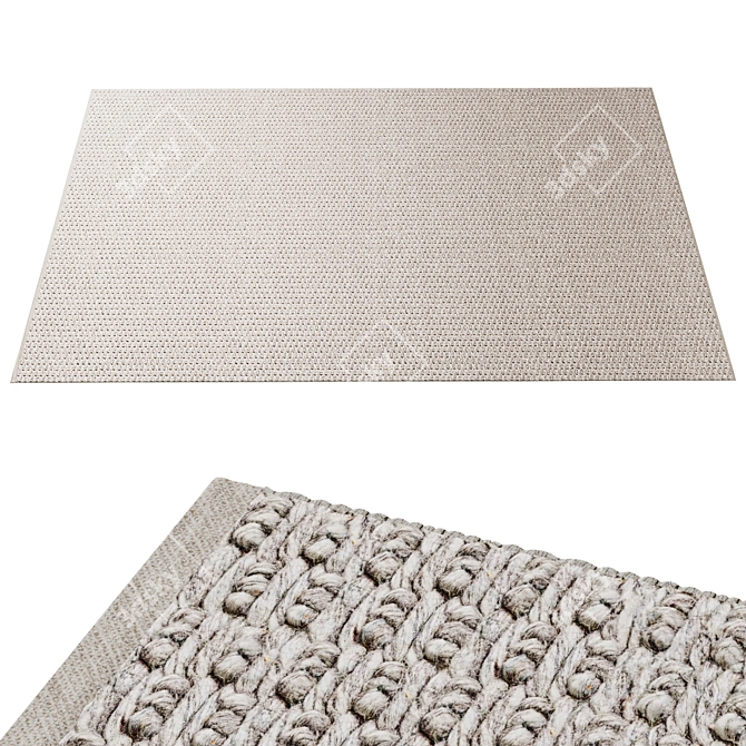 Marco Rug Collection: Ice & Silver 3D model image 3