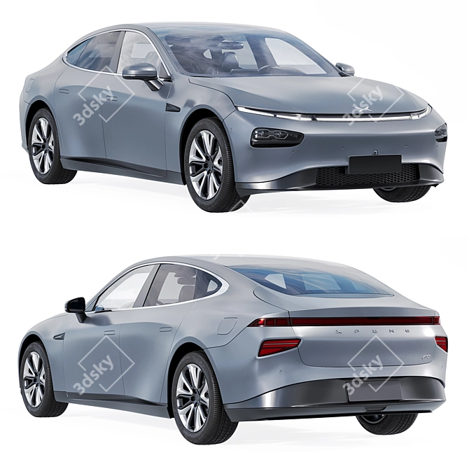  Xpeng P7 3D Model Archive 3D model image 1