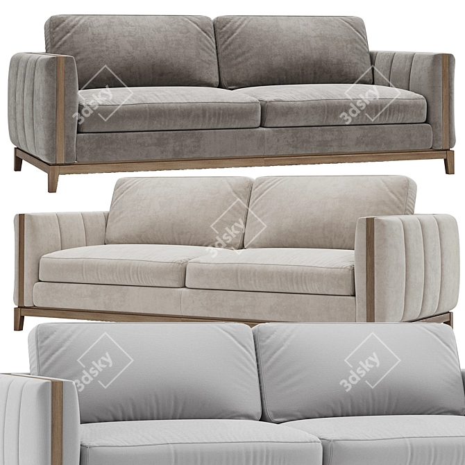Contemporary EMERY Sofa Collection: Chic 3D model image 1