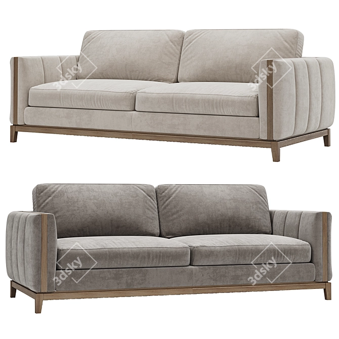 Contemporary EMERY Sofa Collection: Chic 3D model image 2