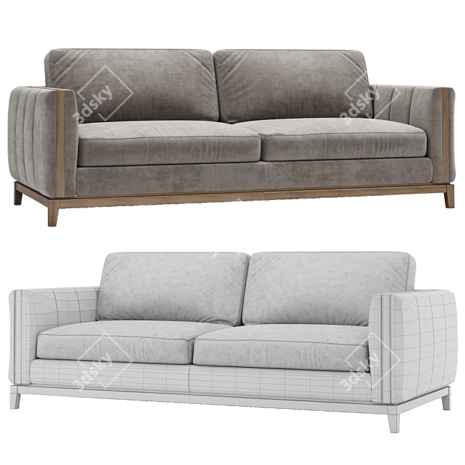 Contemporary EMERY Sofa Collection: Chic 3D model image 3