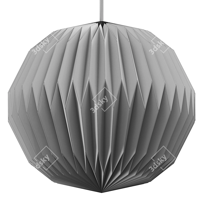 Modern Industrial Pendant Light Fixture 3D model image 3