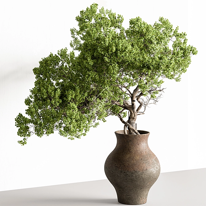 Green Branch Bouquet 164 3D model image 1