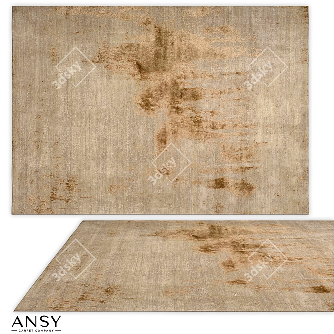 Handmade Fiber Modern Rug (No.3810) 3D model image 1