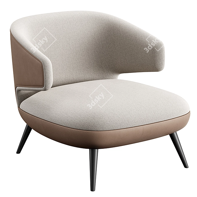  Stylish Oleo Konyshev Armchair 3D model image 3