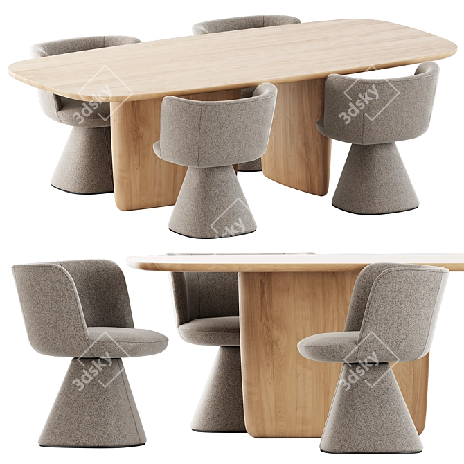 Bebitalia Flair O' Chair Set 3D model image 1