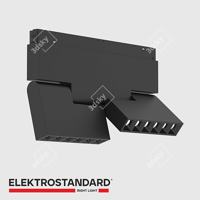 Mobi Slim Magnetic Track Light 3D model image 1
