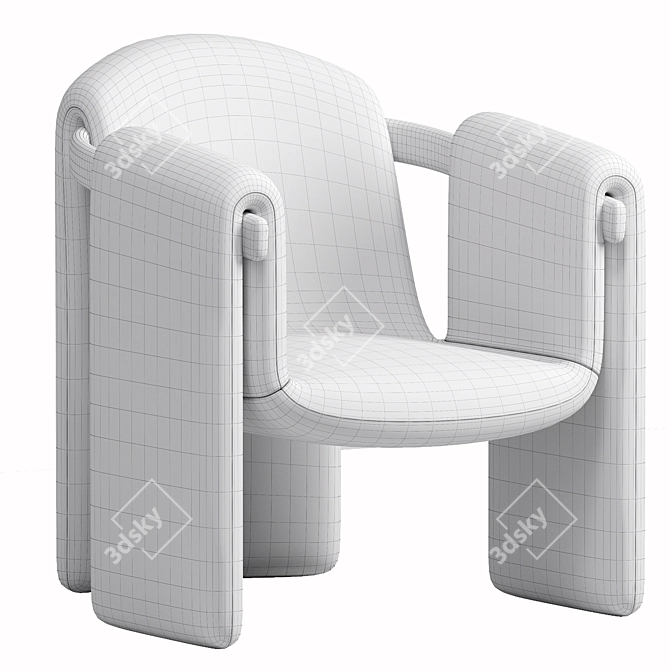  Stylish Sari Lounge Armchair 3D model image 5