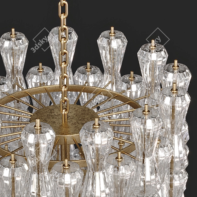 Crystal Chandelier for Modern Interiors 3D model image 4