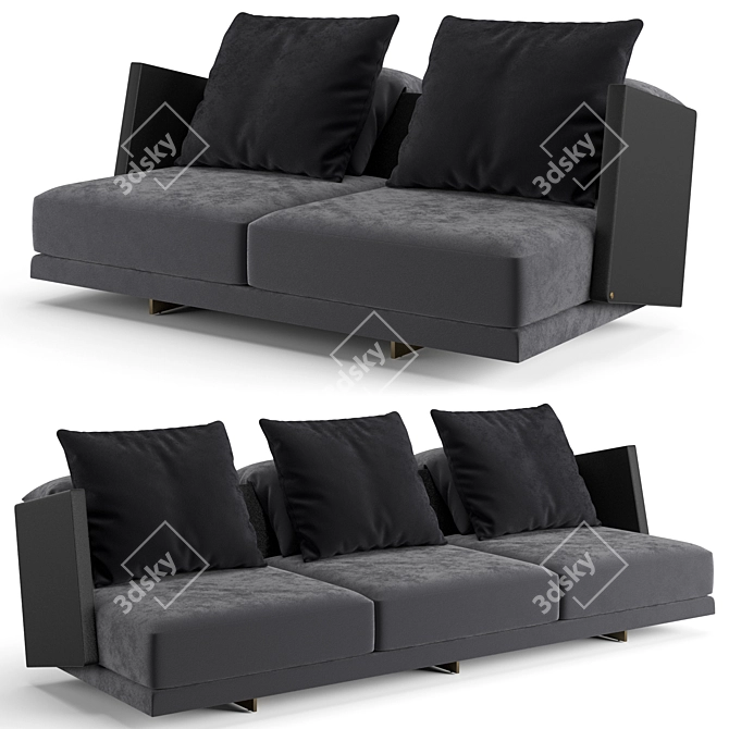 Luxury Living Volo Sofa Set 3D model image 2