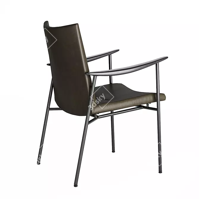 Elegant Rivage Lounge Chair 3D model image 3